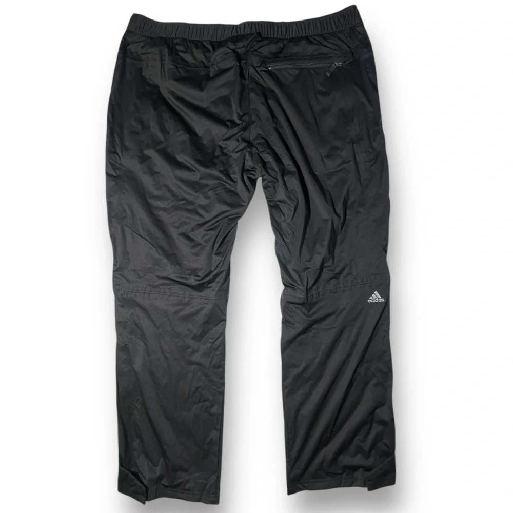 ADIDAS ClimaProof Advance Rain Pants Windbreaker Track Golf Hiking Black 2XL
